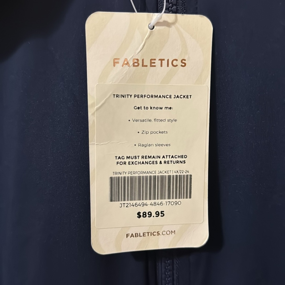 NWT Fabletics Trinity Performance Jacket - Picture 5 of 6